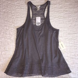 Gray Lacy Forever 21 Tank